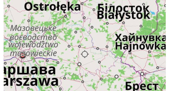 Idioma do mapa local