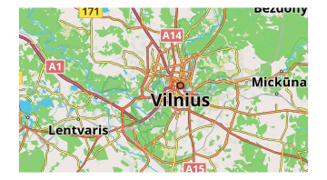 Estilo de estrada do mapa com contorno em negrito