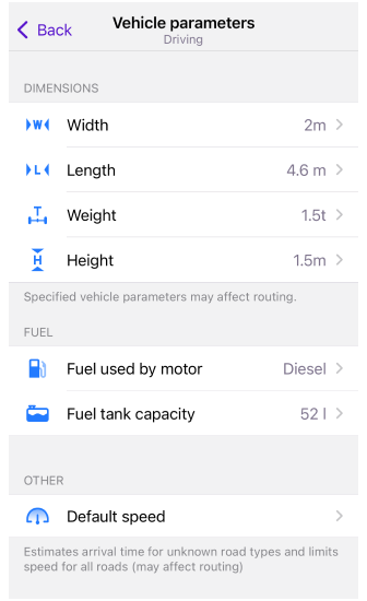Configurações de Navegação iOS