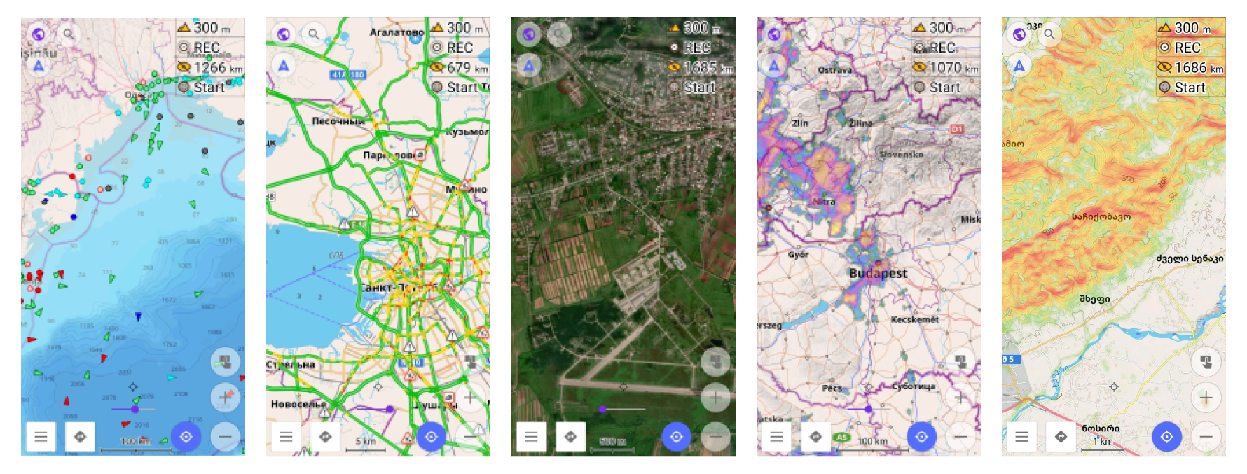 Visão geral de mapas online