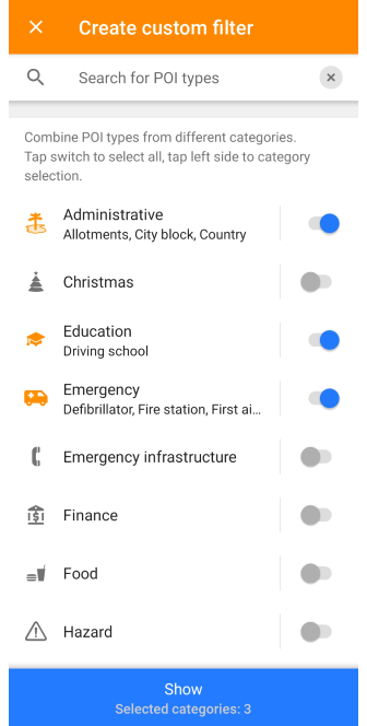 Pesquisa personalizada Android