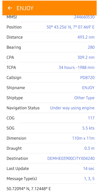 AIS vessel tracker