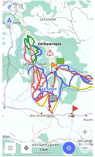 Android&#39;de harita kombinasyonu yok