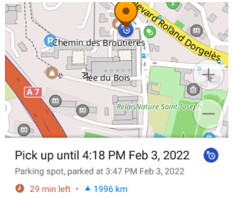 Android&#39;de kalan süre
