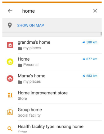 Favori arama Android