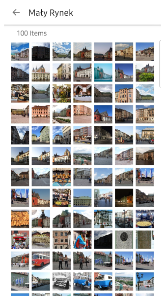 Çevrimiçi Fotoğraflar bağlam menüsü Android