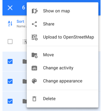 Yerlerim izleri sıralama fonksiyonu Android