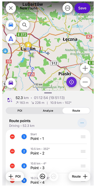 Rota planla ios