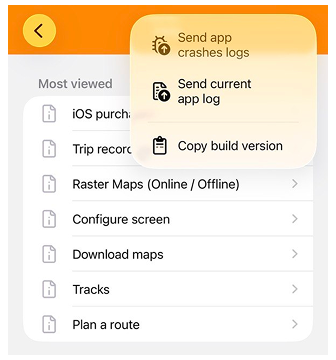 iOS'tan kilitlenme günlükleri gönder