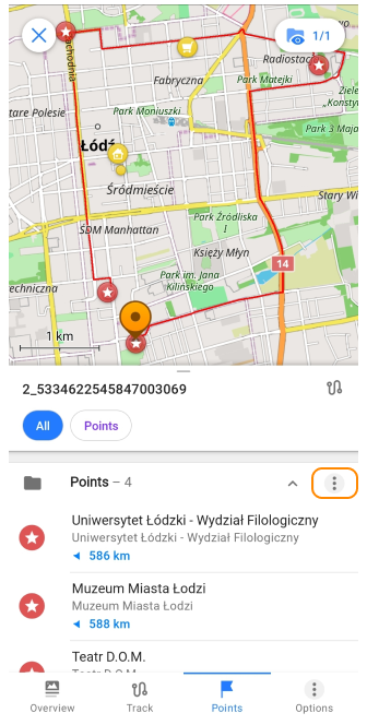 GPX&#39;i işaretleyicilere 2