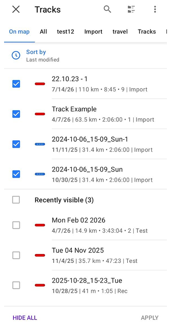 Harita izlerini yapılandır Android