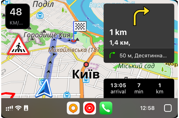 Екран CarPlay