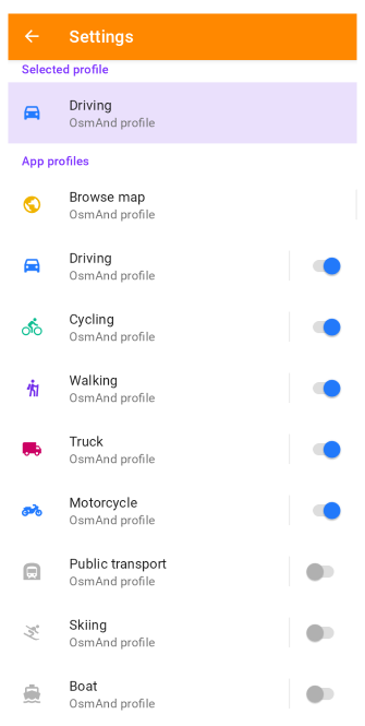 Керування профілем Android