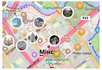 Вікіпедія на карті