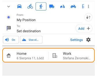 Спеціальні улюблені Android