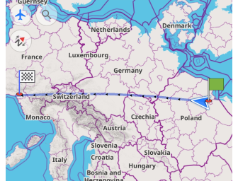 �Тип навігації по прямій лінії Android