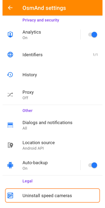 Загальні налаштування Камери Android